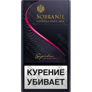 Сигареты Sobranie Superslims Black